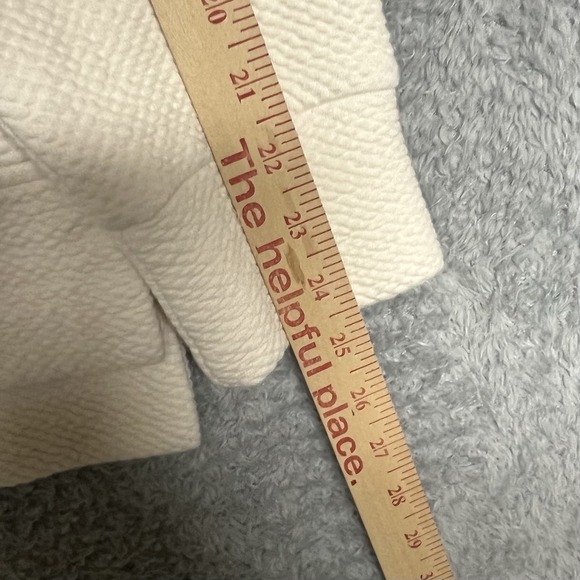 Calia Sweatshirt Tunic Womens Large Ivory Cream Elevate Side Zip Athleisure - Picture 13 of 14